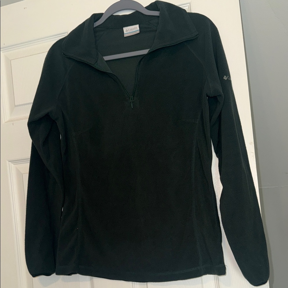 Women's Columbia Green Fleece Quarter-Zip